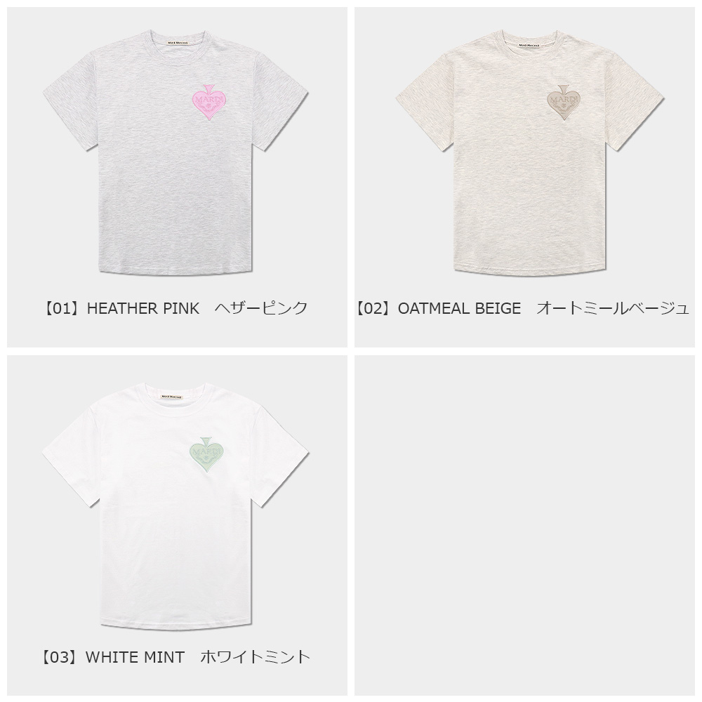 Mardi Mercredi マルディメクルディ Tシャツ TSHIRT SATIN SPADE