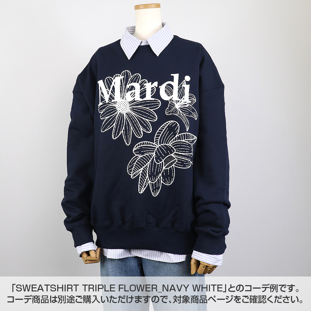 Mardi Mercredi ラガーシャツ ホワイト/ネイビー 新品