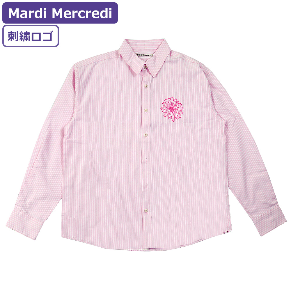 Mardi Mercredi（マルディメクルディ） シャツ COTTON SHIRT STRIPE