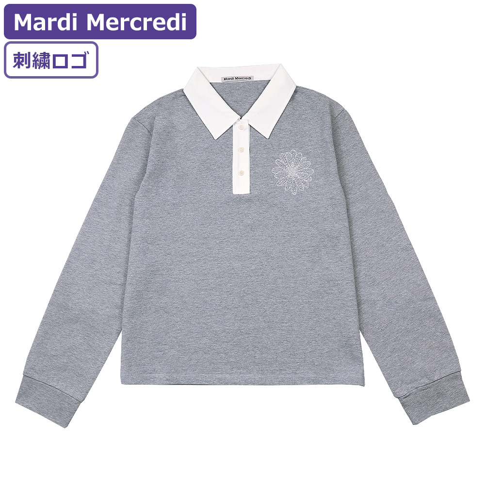 Mardi Mercredi マルディメクルディ スウェット CROPPED SHIRT