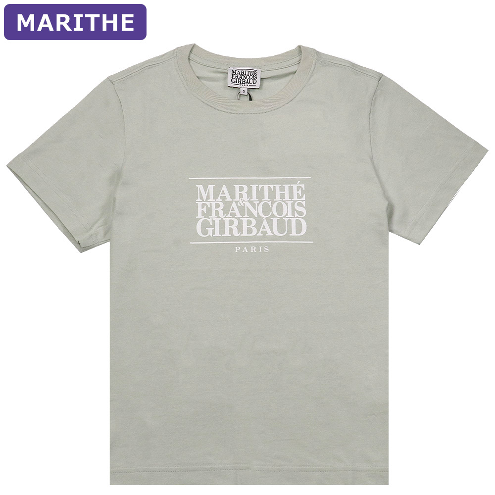 マリテフランソワジルボー MARITHE + FRANCOIS GIRBAUD Tシャツ W CLASSIC LOGO TEE LIGHT GREEN 半袖 レディース 韓国 ファッション アパレル｜hommage｜02