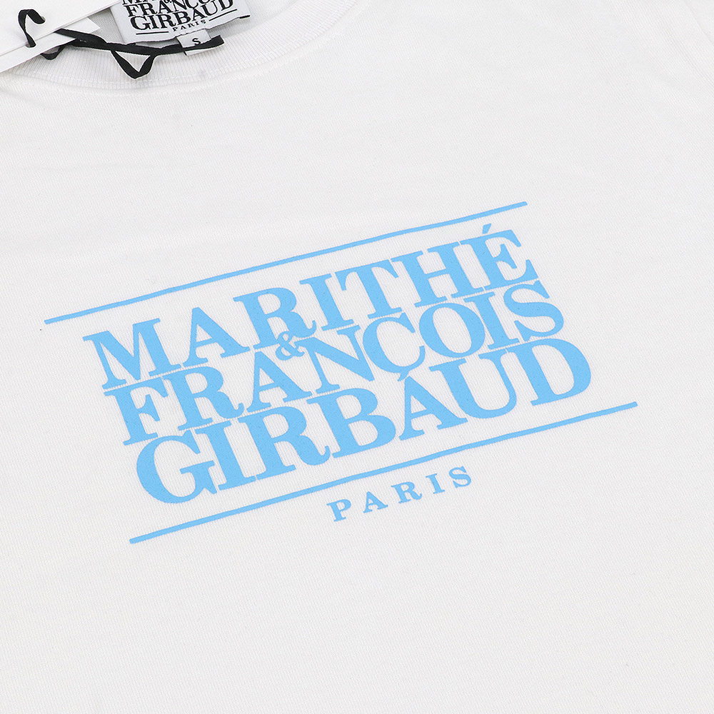 シュプリーム×マリテフランソワジルボー 半袖 Tシャツ 白 青 Sサイズ