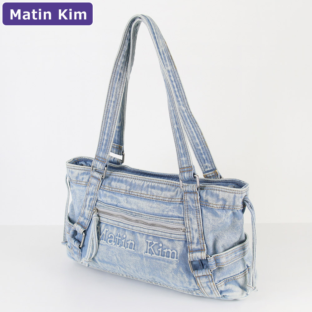 【即発】Matin Kim ショルダーバッグ MK2534BG040M デニム マーティンキム Matin Kim バッグ ショルダーバッグ