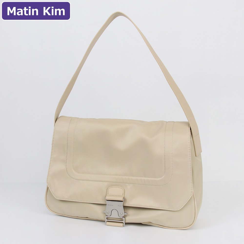 MATIN KIM クリーム色 レザー ショルダーバッグ マーティンキム Matin Kim バッグ ショルダーバッグ