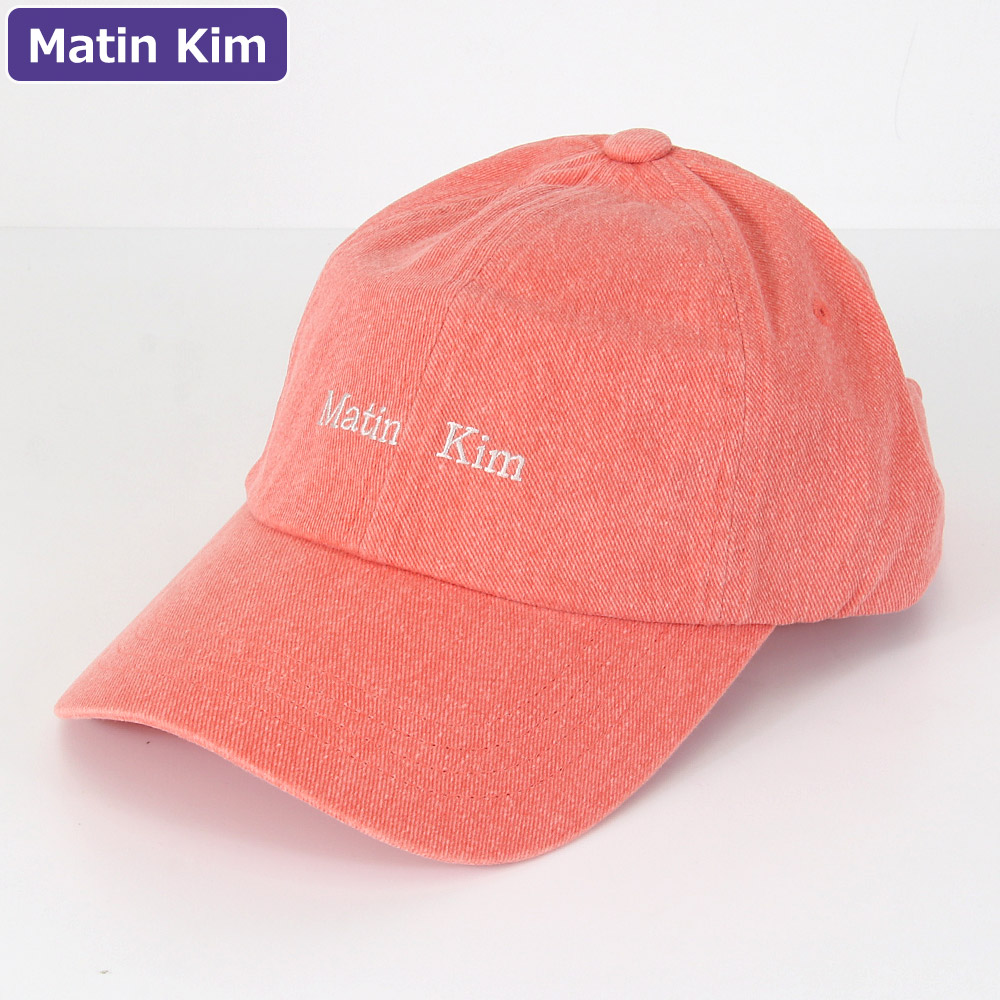 マーティンキム Matin Kim 帽子 キャップ MK2600HT043V LIGHT ORANGE