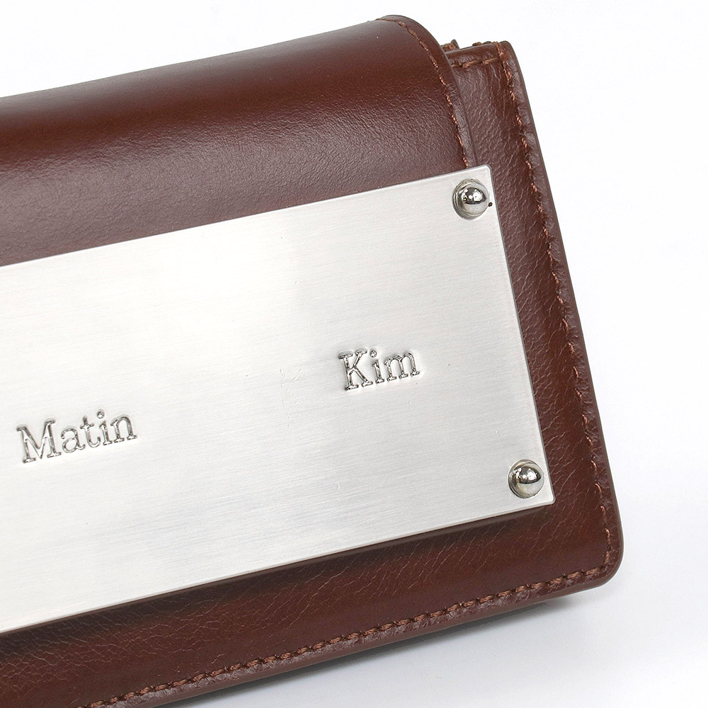 マーティンキム Matin Kim カードケース MK2400WL003M BROWN コイン
