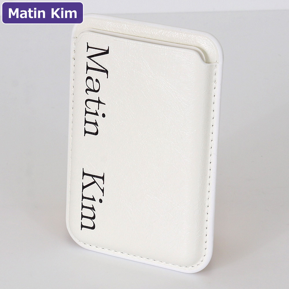マーティンキム Matin Kim カードケース MK2600AC005V IVORY MagSafe