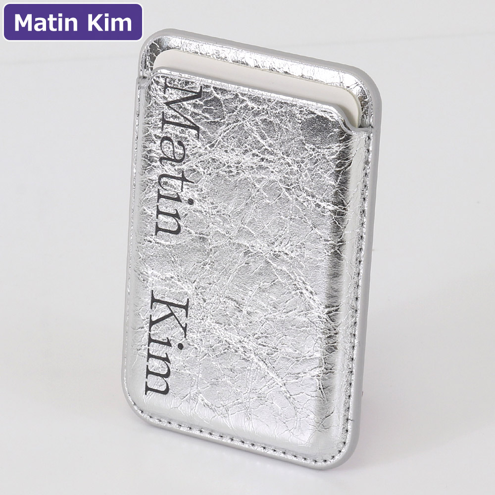 マーティンキム Matin Kim カードケース MK2600AC005V SILVER MagSafe
