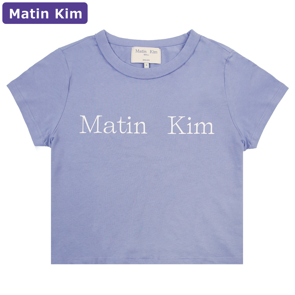 COACH MATIN KIM 半袖　Tシャツ　クロップド丈 マーティンキム Matin Kim Tシャツ LOGO CROP TOP WHITE 半袖