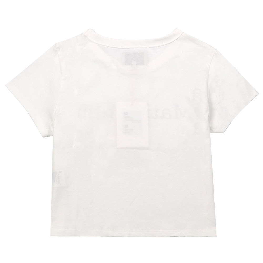 マーティンキム Matin Kim Tシャツ LOGO CROP TOP WHITE 半袖