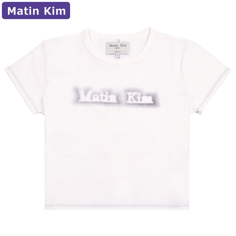 【新品】Martin Kim マーティンキム ミニT Mサイズ ホワイト 楽天市場】マーティンキム Matin Kim Tシャツ LOGO CROP TOP