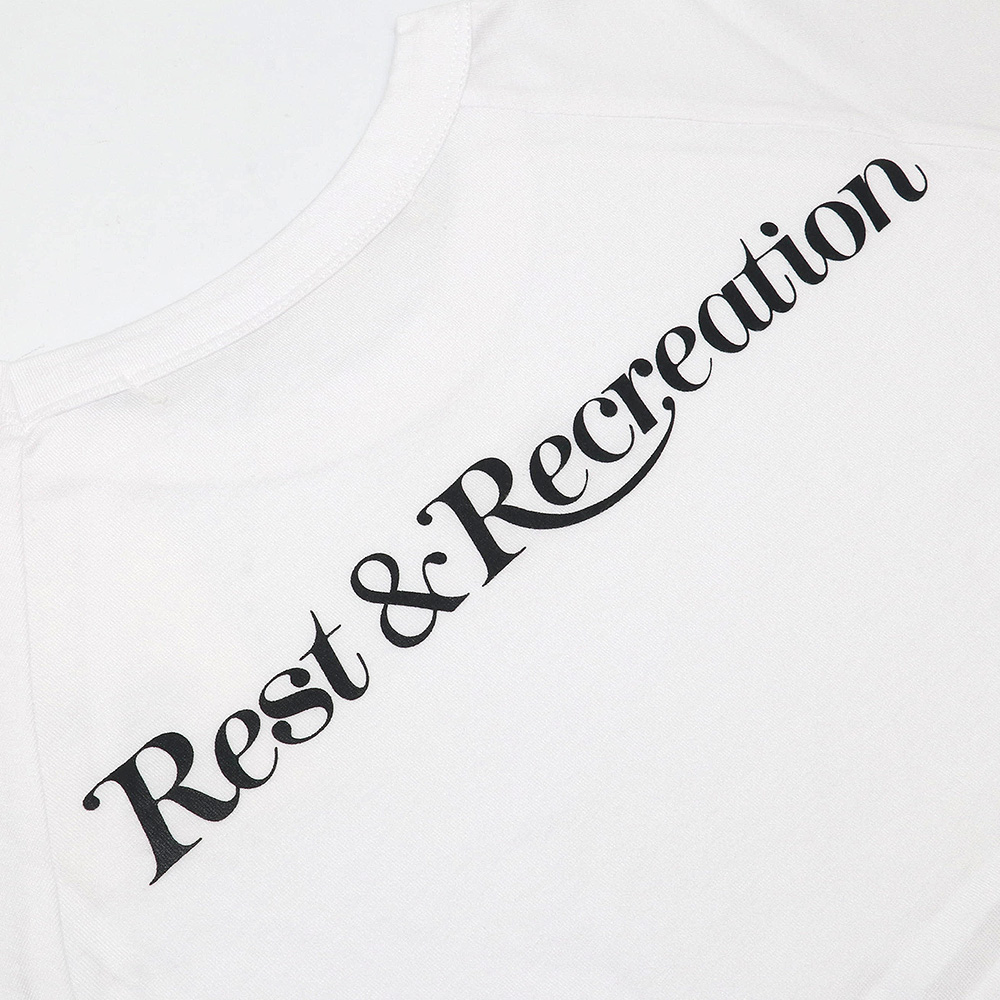 レストアンドレクリエーション Rest&Recreation Tシャツ RR LOGO CROP T-SHIRT WHITE 半袖 レディース 韓国  ファッション アパレル