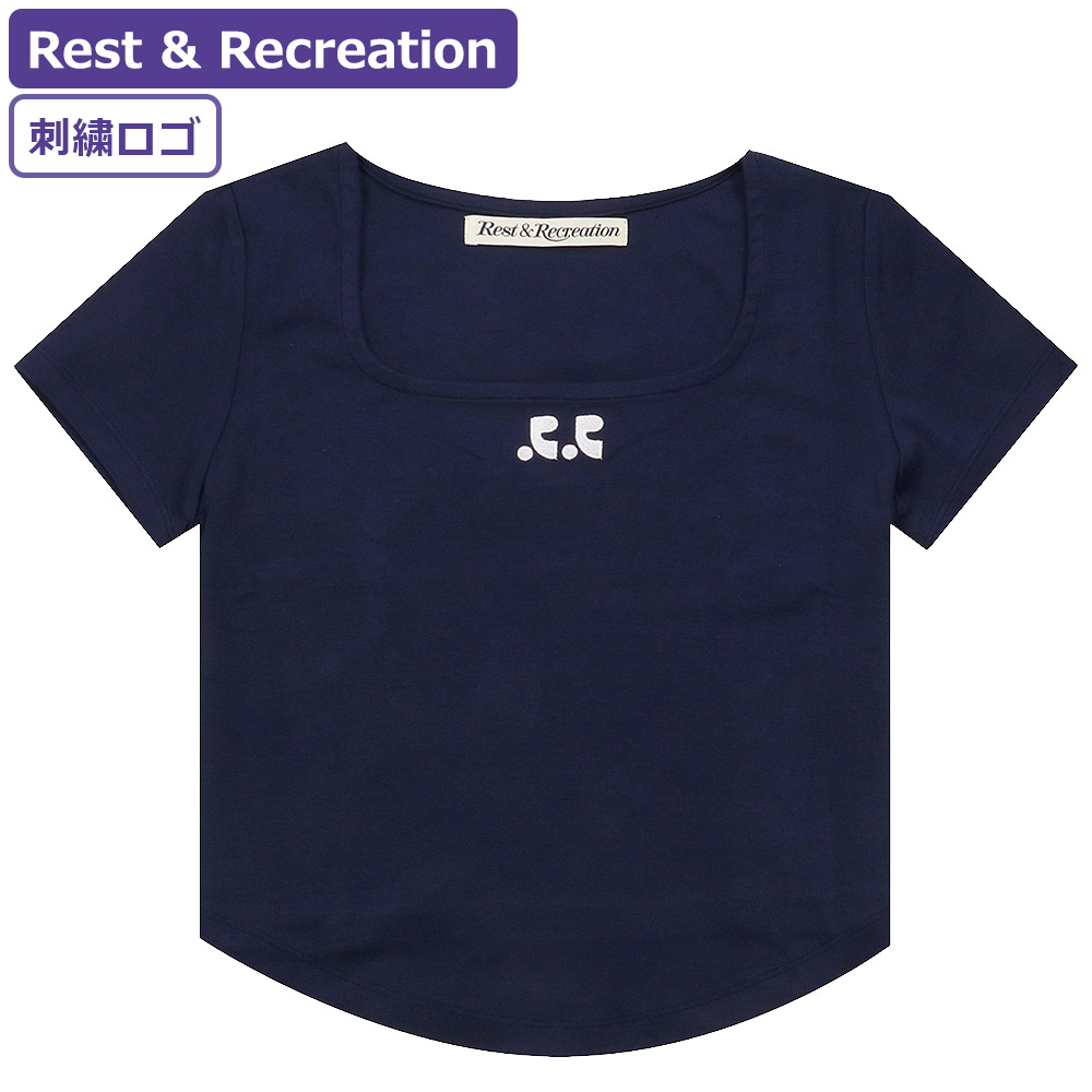 レストアンドレクリエーション Rest&amp;Recreation Tシャツ RR LOGO SQUARE...