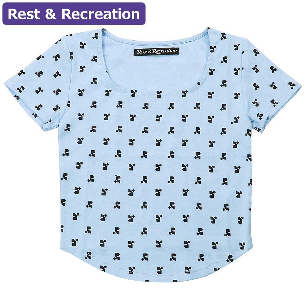 レストアンドレクリエーション Rest＆Recreation Tシャツ RR LOGO PATTERN SQUARE NECK T-SHIRT 半袖 レディース 韓国 ファッション アパレル 楽天市場】レストアンドレクリエーション Rest＆Recreation T