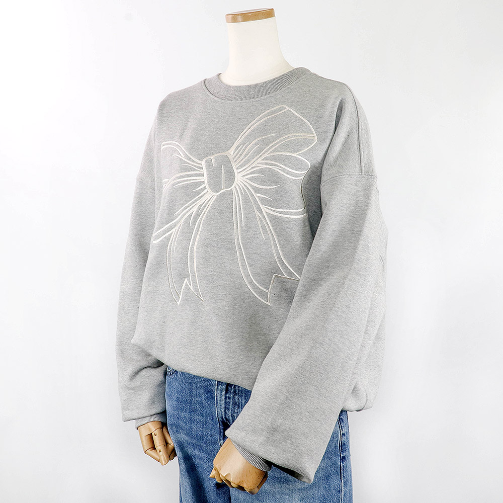 ロンロン RONRON スウェット BIG RIBBON LINE SWEATSHIRT RR3236GR