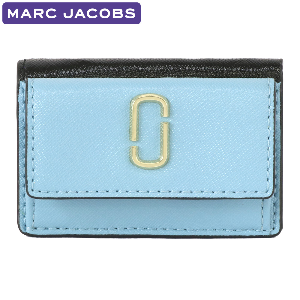 MARCJACOBS財布 送料込】マークジェイコブス 三つ折り財布 スナップショット