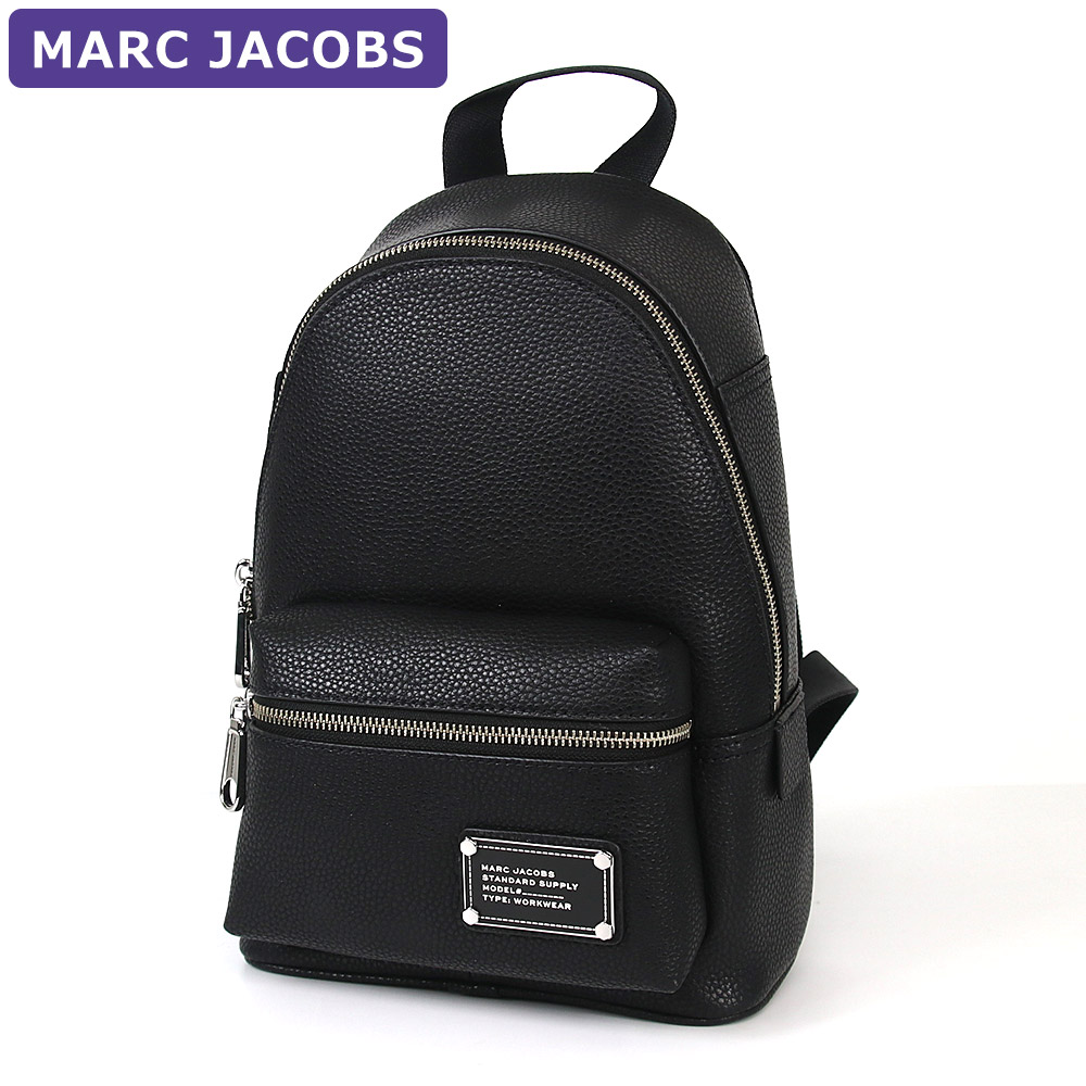 極美品 マークジェイコブス ナイロン レザー リュックサック 肩掛け ブラック MARC JACOBS（マーク・ジェイコブス） バッグ リュックサック