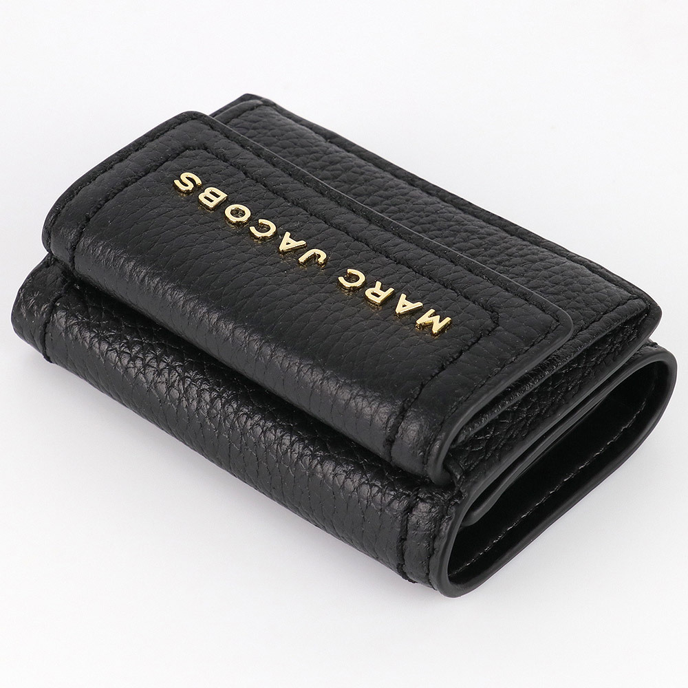 至急！MARC JACOBS財布ブラック マークジェイコブス MARC JACOBS THE LEATHER COVERED Jマーク ミニ