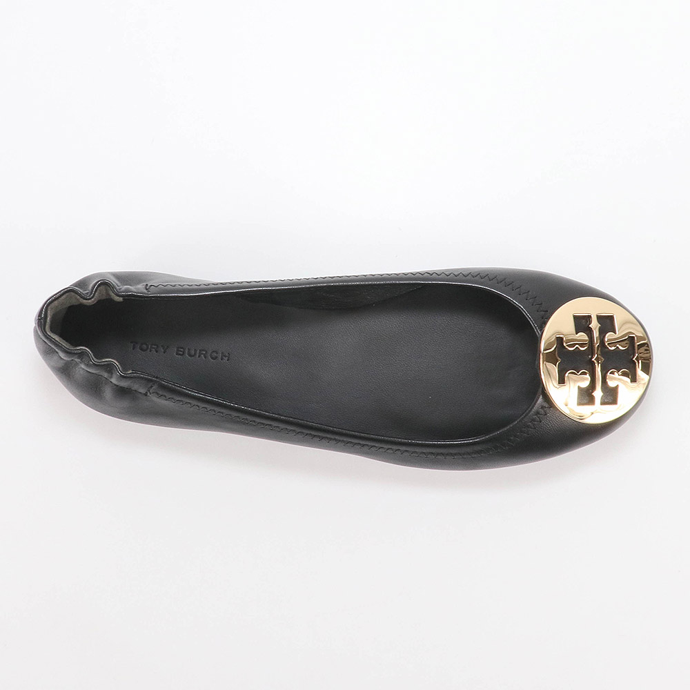 新品TORY BURCH ブラック フラットシューズ 6M 箱無し Tory Burch - TORY BURCH(トリーバーチ) フラットシューズ 6 1/2 M
