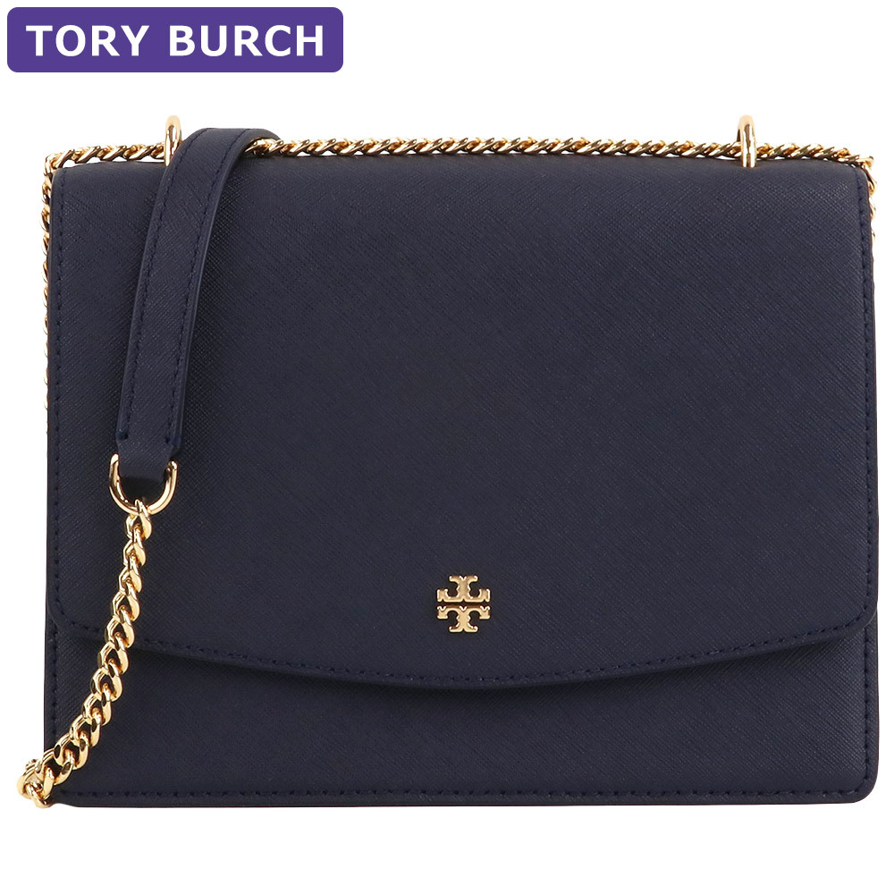 TORY BURCH レディースショルダーバッグ（色：ネイビー系）の