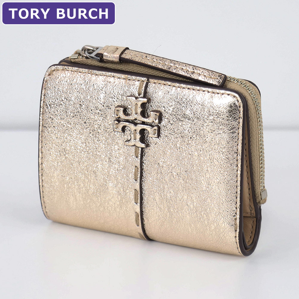 Tory Burch ゴールド 二つ折り財布 TORY BURCH（トリーバーチ） 二つ折り財布 ROBINSON ロビンソン