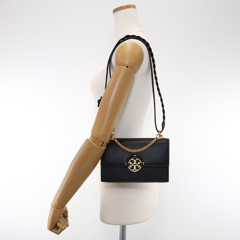 ◎ TORY BURCH DOUBLE-STRAP BAG ミニバッグ / 黒 バッグ ショルダー