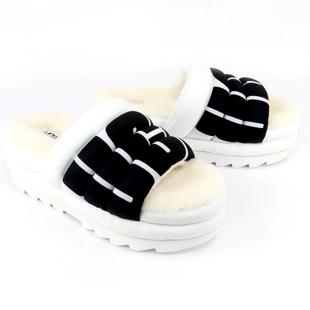 アグ UGG シューズ サンダル MAXI SLIDE LOGO マキシ スライド ロゴ ムートン シープスキン 正規品 レディース 新作