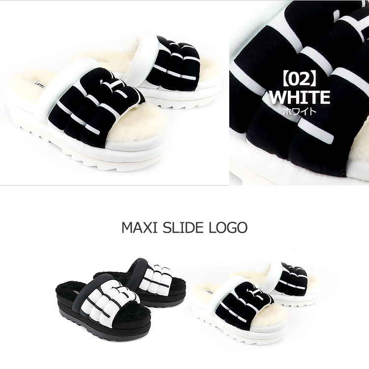 アグ UGG シューズ サンダル MAXI SLIDE LOGO マキシ スライド ロゴ