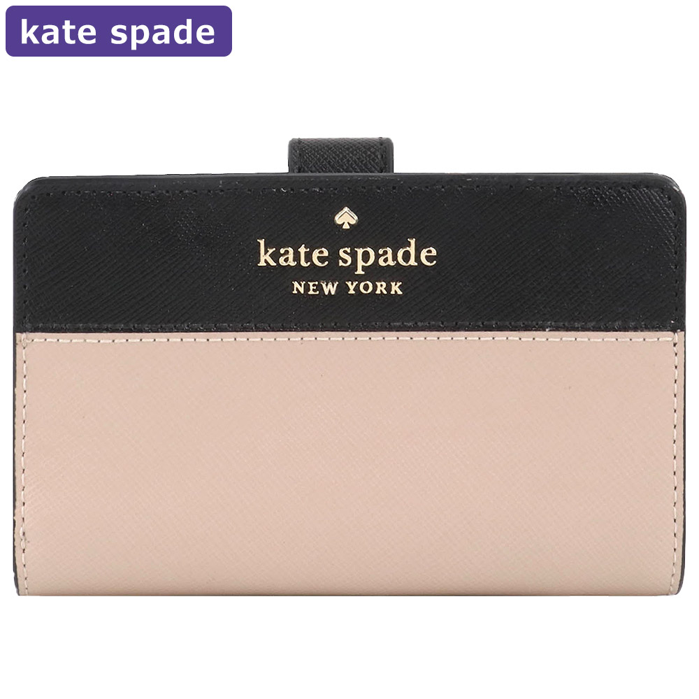 【P3倍】 ケイトスペード KATESPADE 財布 二つ折り財布 WLR00124 バイカラー アウトレット レディース ウォレット 新作