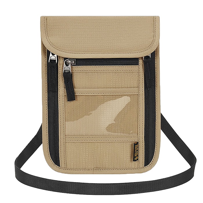 パスポートケース スキミング防止 防犯 セキュリティポーチ 薄型 軽量