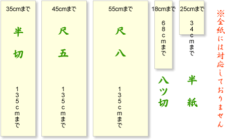 本紙寸法-仏上表装仕立