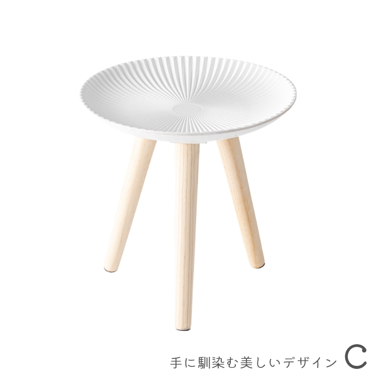 サイドテーブル おしゃれ トレーテーブル Sサイズ ミニテーブル 北欧 柄入り 模様 モロッコ風 オシャレ 木製 デザイン 丸テーブル 小さい 円形 丸｜honda-2｜04