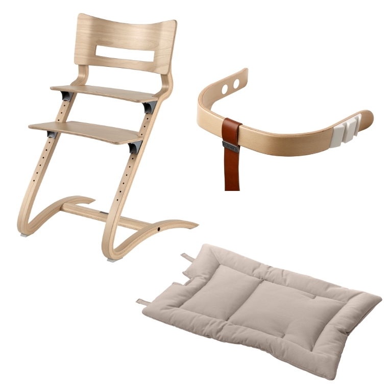 3点セット  日本正規品8年保証 ベビーチェア ハイチェア Leander (リエンダー) 木製 子供用椅子 キッズチェア 北欧 出産祝い ラッピング可 長く使える｜honda-2｜02