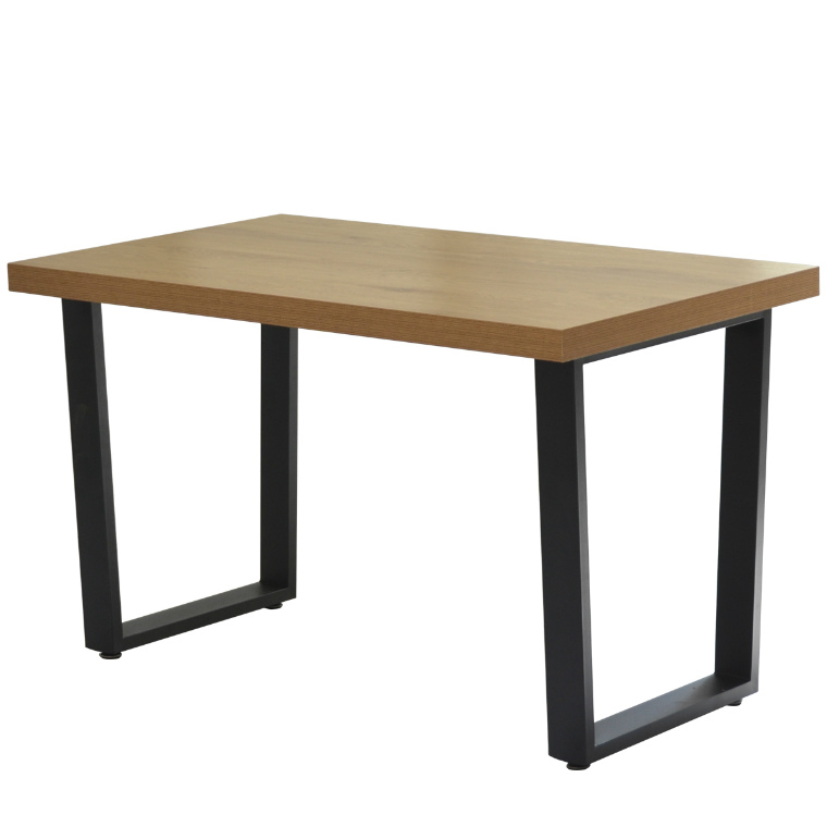 ダイニングテーブル テーブル 机 食卓 おしゃれ 単品 1枚板風 幅120cm メラニン アイアン シンプル モダン 北欧 木目 ONDT-0055 B.Bファニシング｜honda-2｜03