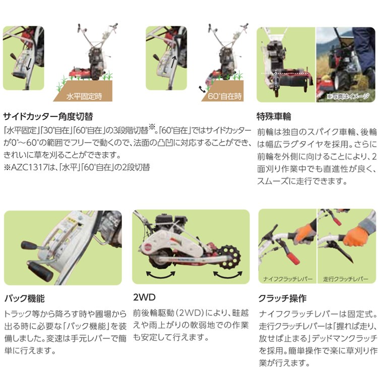 KIORITZ（共立） 「6/19〜P5%」共立 畦草刈機 AZ757「ウイングモア
