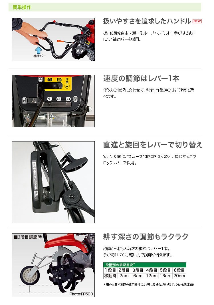 爆買い好評 ホンダ 耕運機 サラダ FF500L プラウ オンラインストア - 通販 - PayPayモール セール国産