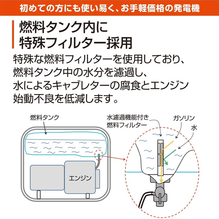 工進（KOSHIN） スタンダード発電機50Hz GV-2000 : プラウ Yahoo!店