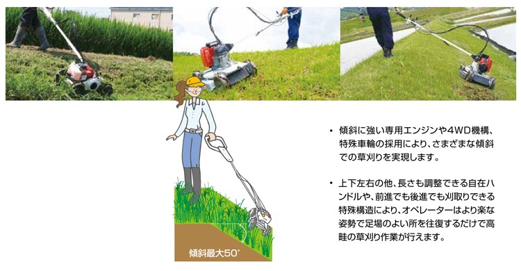 即納 共立 自走式草刈機 スパイダーモア AZ851A [草刈機 ロータリーモア 斜面草刈機 法面刈機 畦草刈機 自走式傾斜刈機 オーレック  SP851A 同等] : sp851 : プラウ オンラインストア - 通販 - Yahoo!ショッピング