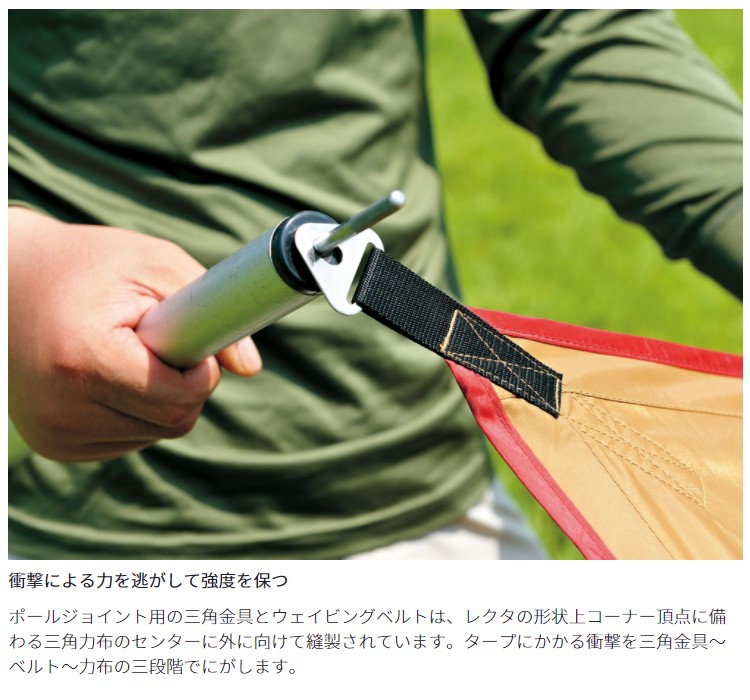 美品！スノーピーク アメニティタープレクタL　ハンマーペグロープ付TP-852S honda-walk_tp-852s