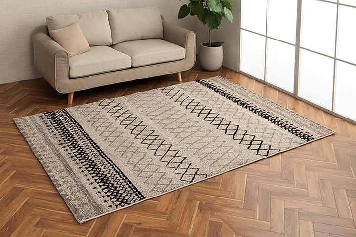 ラグマット ウィルトン織り カーペット 133×190cm 長方形 『エディア