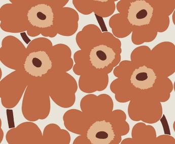 マリメッコ フリース壁紙 北欧 ウニッコ 幅70cm×10.05ｍ 輸入壁紙 糊なし 花柄 全9色