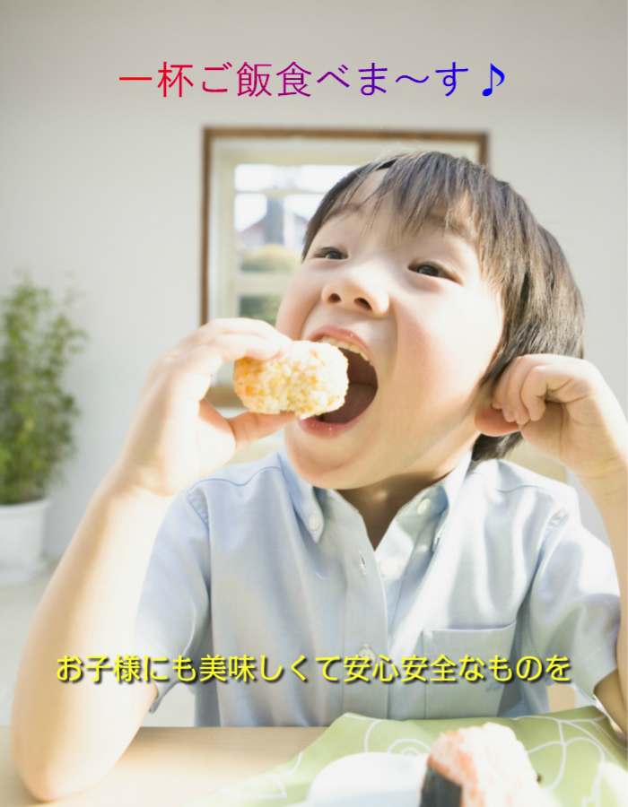 子供も好き嫌いなく食べます。無農薬 お米