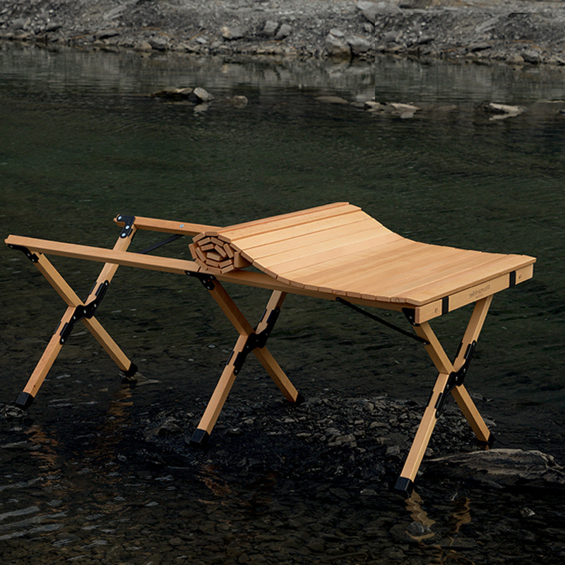 アウトドア テーブル 120cm キャンプ テーブル 木製 【1年保証】ウッド