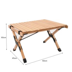 キャンプ テーブル アウトドア テーブル ロールテーブル 木製 60cm 【1年保証】 ウッド ロー...