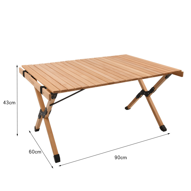 アウトドアテーブル 90cm キャンプ テーブル 木製 ウッドテーブル