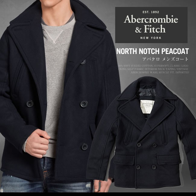 アバクロ アウター アバクロンビー フィッチ Abercrombie Fitch ピーコート ウールジャケット ハーフコート メンズ Am400 正規品 本物保証 Am400 Honeyflavor 通販 Yahoo ショッピング