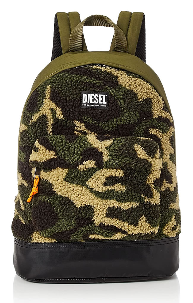 ディーゼル DIESEL リュックサック バックパック X08260 P4269 MARMUT ミリタリー カモフラージュ 迷彩 軽量 モフモフ  DS2374