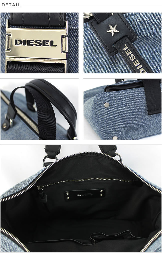 ディーゼル ハンドバッグ ミニボストン レディース X05872 P0320 GHERLEE SATCHEL M ショルダーバッグ デニム  DSF5020