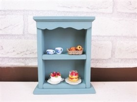 食器棚ミニチュア*小さな飾り棚 ミニチュア小物 ミニチュアインテリア