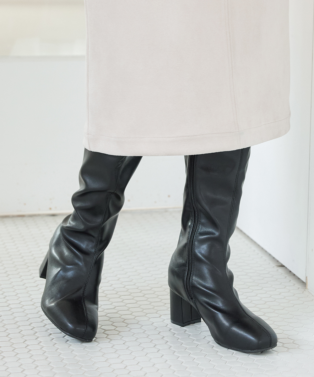 Honeys（ハニーズ） 靴 シューズ きれいめ スクエアトゥ 合皮 防滑